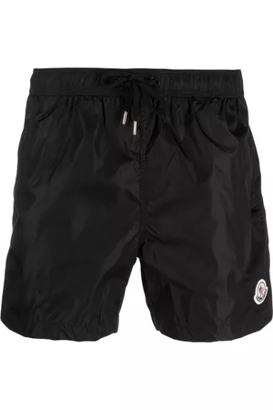 Moncler Logo-patch swimming shorts - Black