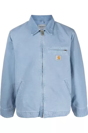Carhartt Logo-patch zip-up jacket - Blue
