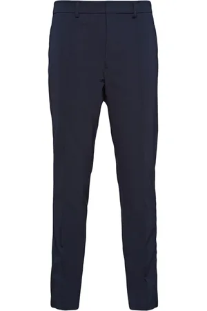 Prada Triangle-logo tailored trousers