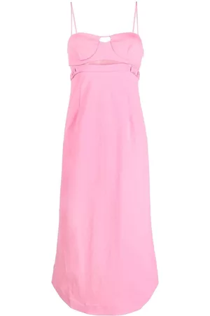 Simkhai Cut-out bustier midi dress - Pink