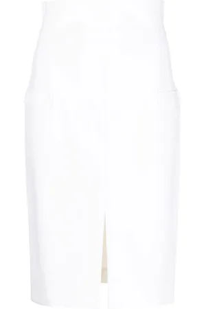 GENNY Slit-detail pencil skirt