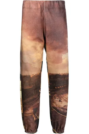 UNDERCOVER All-over city print track pants
