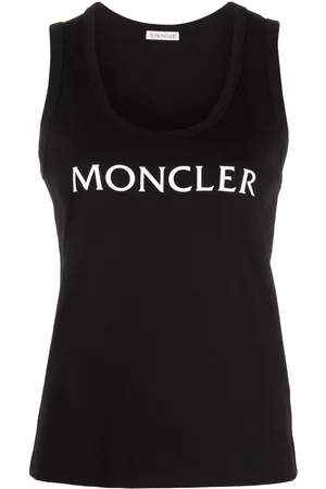 Moncler Women Tank Tops - Logo-print tank top - Black