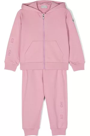 Moncler Loungewear - Logo-embossed two-piece tracksuit set - Pink