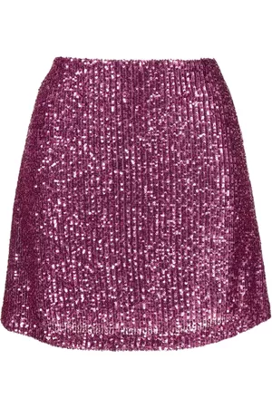 In the Mood for Love Borthwick sequin-embellished mini skirt - Purple