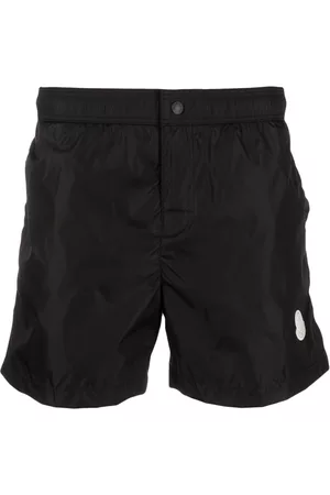 Moncler Logo-patch swim shorts - Black