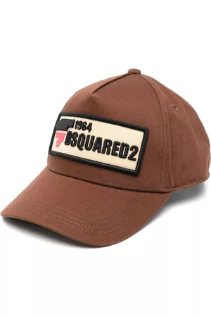 Dsquared2 Boys Caps - Logo-patch cotton cap - Brown