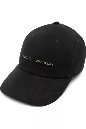 Brunello Cucinelli Men Caps - Logo-embroidery baseball cap - Black