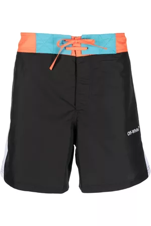 OFF-WHITE Men Swim Shorts - Arrows print swim shorts - Black