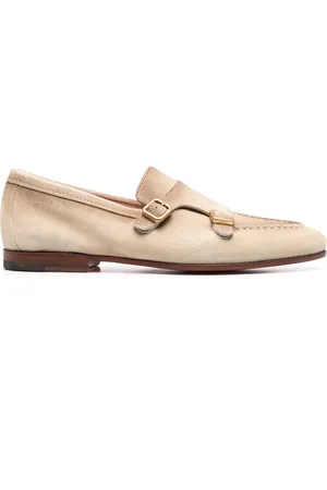 santoni Buckle-detail monk shoes