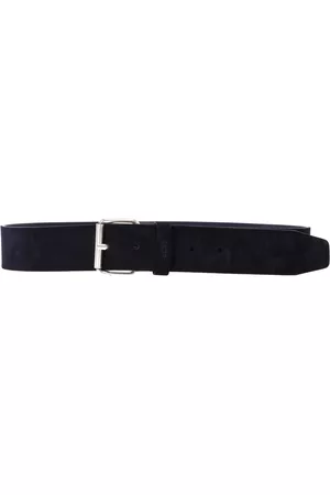 HUGO BOSS Men Belts - Buckle suede belt - Black
