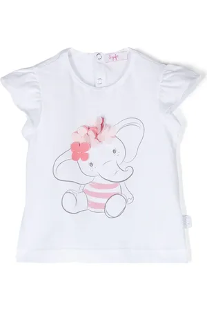 Il gufo Ruffle-detail cotton T-shirt