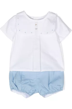 PAZ RODRIGUEZ Cotton shirt and shorts set - Blue