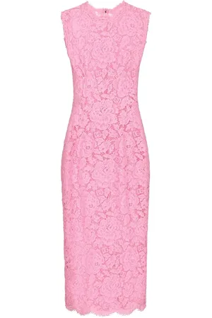 Dolce & Gabbana Floral-lace midi dress