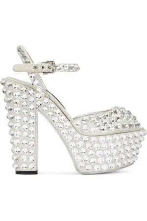 Dolce & Gabbana 130mm rhinestone-embellished platform pumps