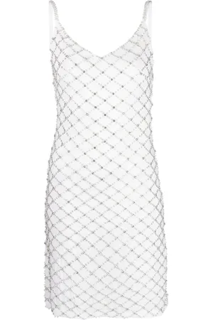 P.A.R.O.S.H. Crystal-embellished slip dress