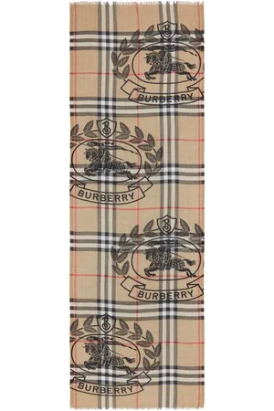 Burberry Vintage Check And Animal Print Silk Scarf - Farfetch