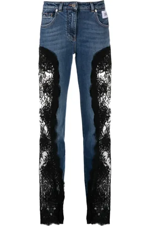 Dolce & Gabbana Lace-insert skinny jeans