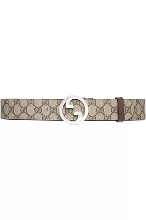 Gucci Men Belts - Blondie monogram belt - Neutrals