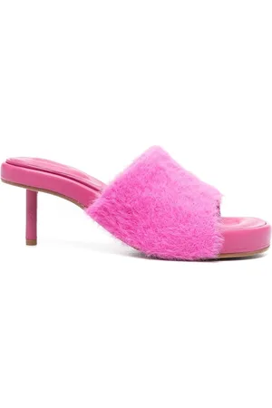 Jacquemus Textured-finish open-toe mules