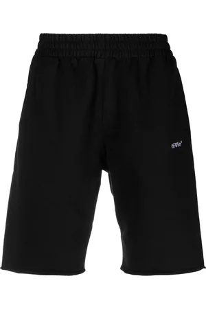OFF-WHITE Knee-length track shorts - Black