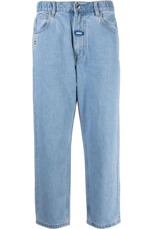 A Bathing Ape Loose-fit patch-detail denim trousers