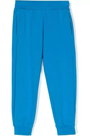 Roberto Cavalli Sweatpants - Logo-embroidered track pants - Blue