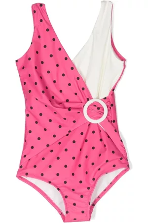 Mini Rodini Girls Swimsuits - Polka dot swimsuit - Pink