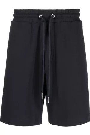 Moncler Men Sports Shorts - Logo-stripe track shorts - Blue