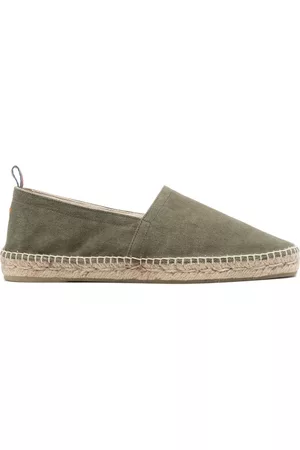Castaner Men Espadrilles - Lizard-skin effect espadrilles - Green