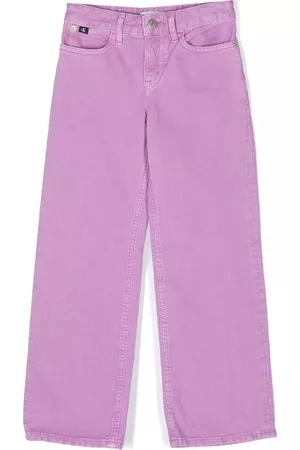 Calvin Klein Straight Jeans - High-rise straight-leg jeans - Purple