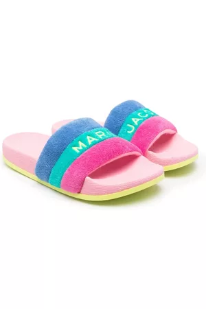 Marc Jacobs Kids Terry cloth rainbow flip-flops - Pink