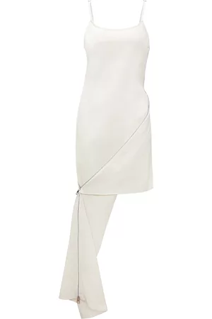 J.W.Anderson Women Asymmetrical Dresses - Asymmetric sleeveless dress - Neutrals