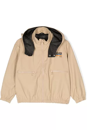Nº21 Graphic-print zip-up hoodie jacket - Neutrals