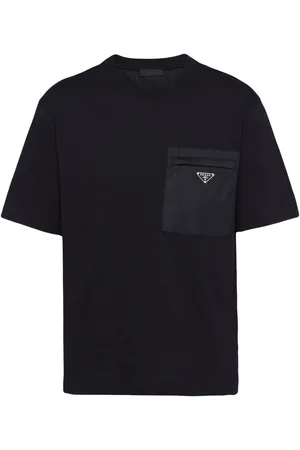 Prada Re-Nylon panelled T-shirt