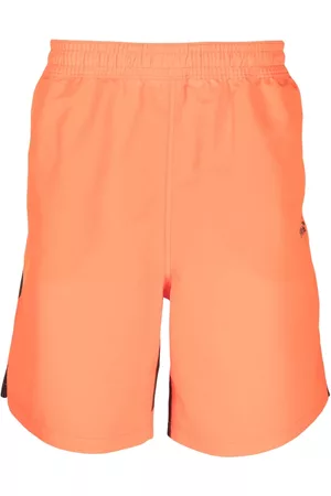 OFF-WHITE Diag Surfer striped swim shorts - Orange