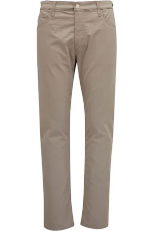 AG Jeans Logo-patch straight-leg trousers