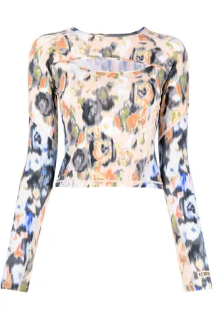 P.E Nation Visualise floral-print top