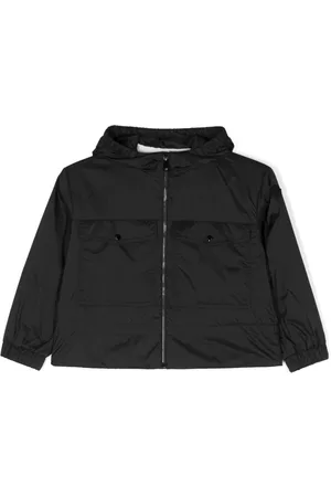 Moncler Boys Long sleeved Shirts - Long-sleeve hooded jacket - Black