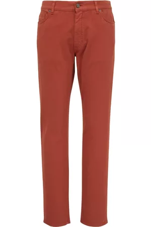 Z Zegna Slim-cut leg trousers - Orange