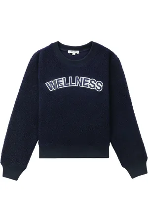 Sporty & Rich Wellness boucl?? cropped sweatshirt