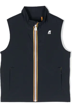 K-Way Logo-patch zip-up gilet