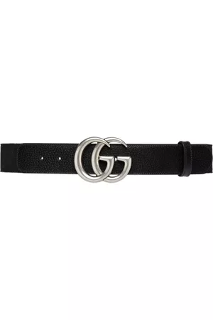 Gucci Double G Marmont leather belt - Black