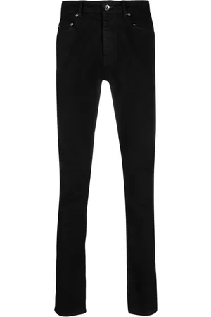 Rick Owens Five-pocket slim jeans - Black