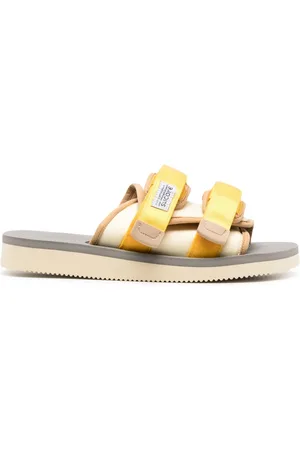 Suicoke MOTO-CAB touch-strap sandals, Yellow