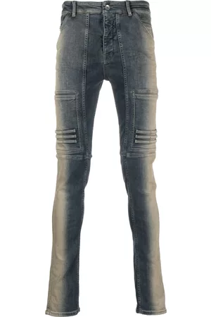 Rick Owens Faded-effect skinny trousers - Blue