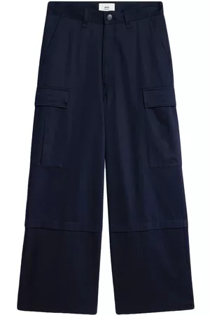 Ami Wide-leg cargo trousers - Blue