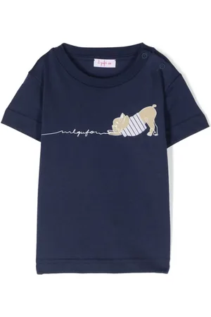 Il gufo Dog-print cotton T-shirt