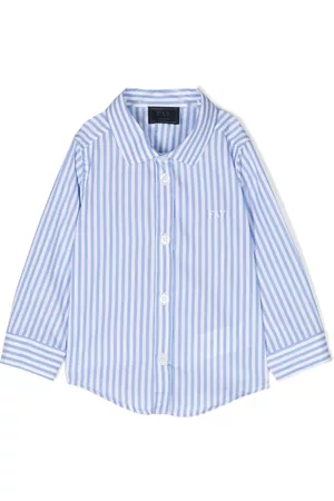 FAY KIDS Shirts - Striped cotton shirt - White