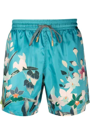 Etro Floral-print swim shorts